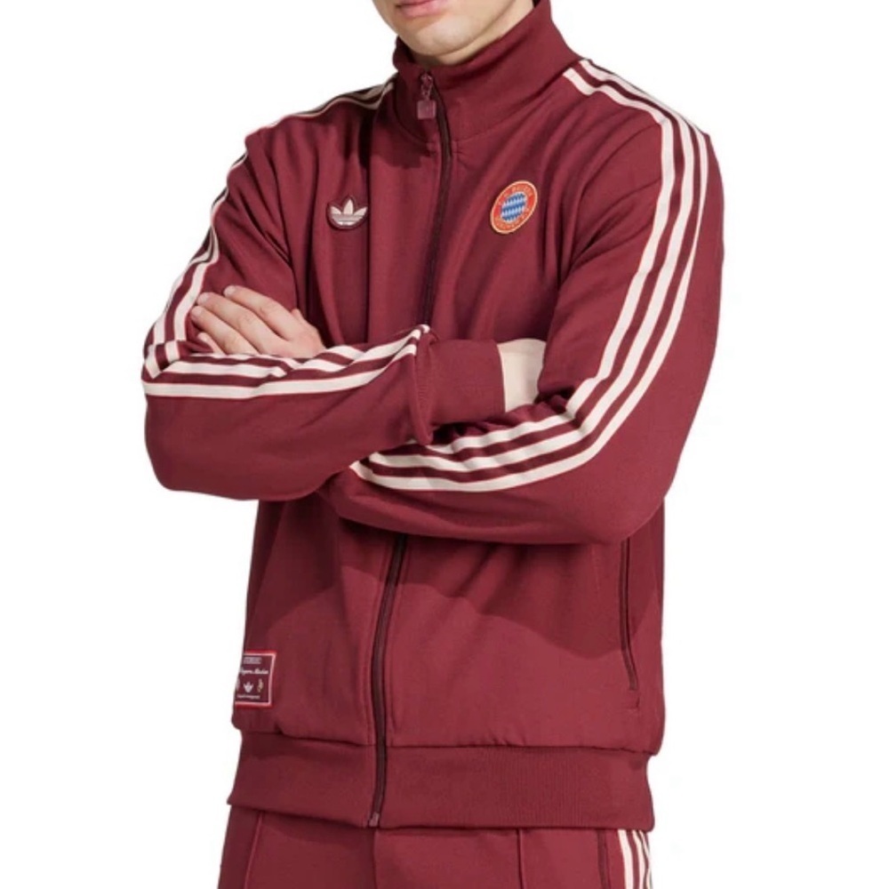 Adidas Originals FC Bayern Munich Maroon Track Jacket Size S